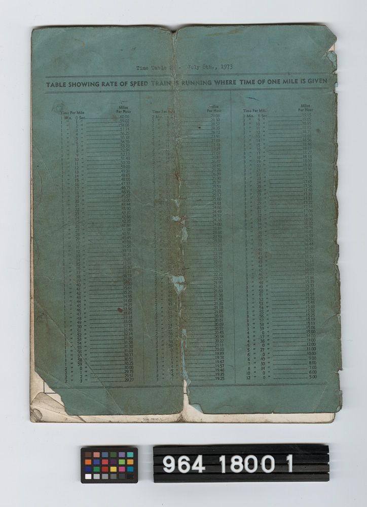 Image representing railroad schedule.