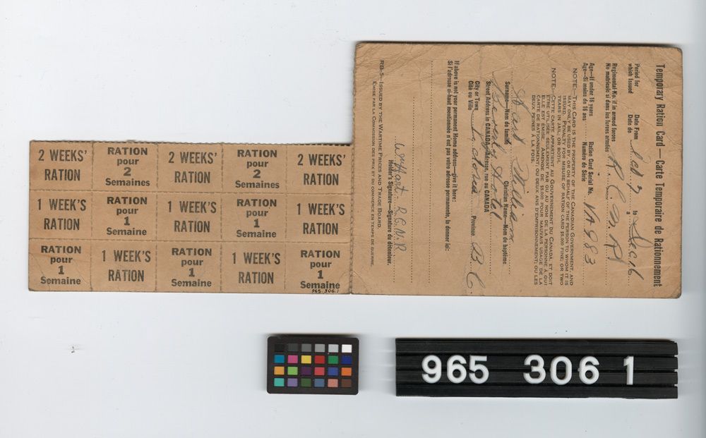 Image representing Card, Ration.