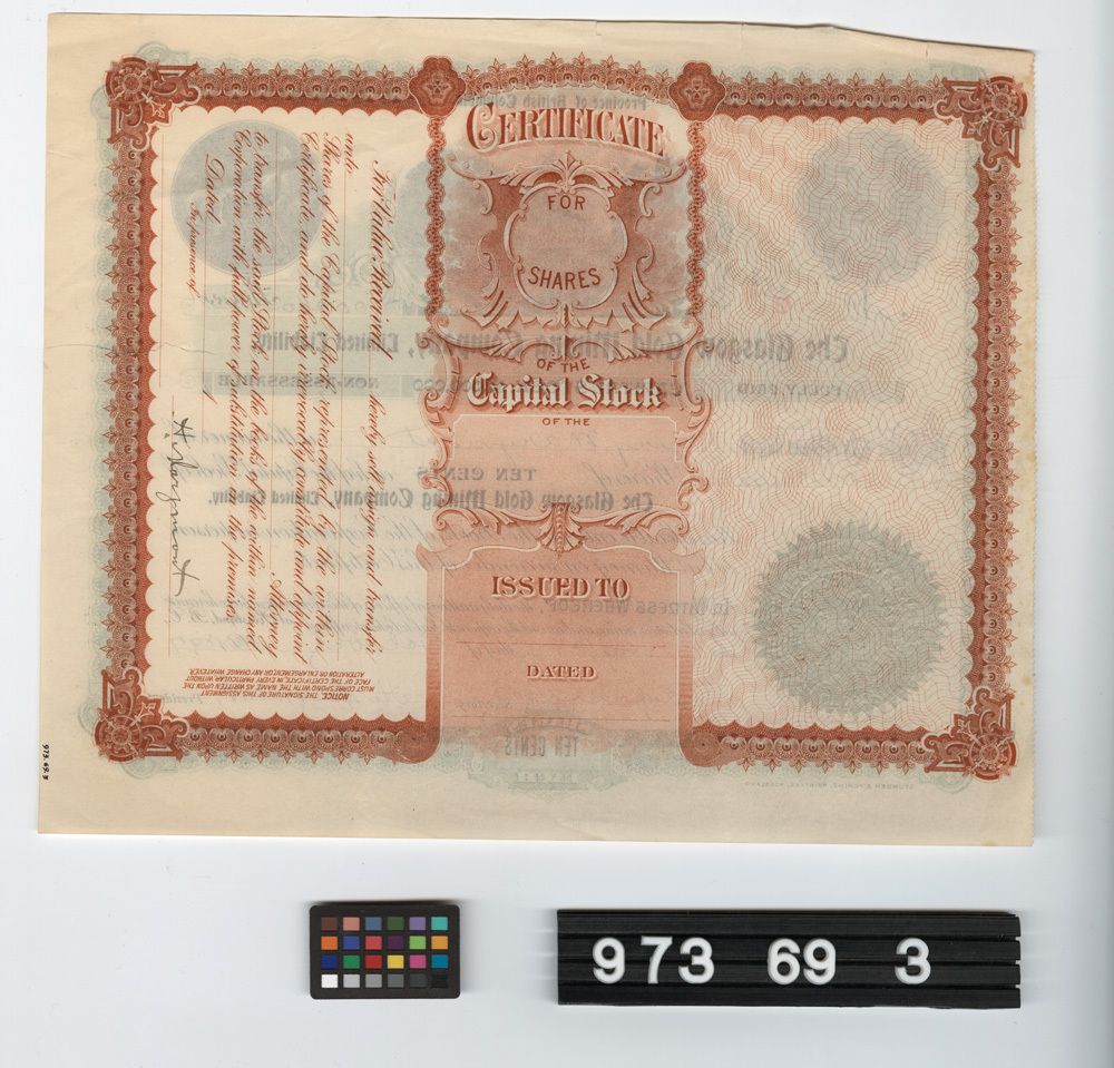 Image representing stock certificate.