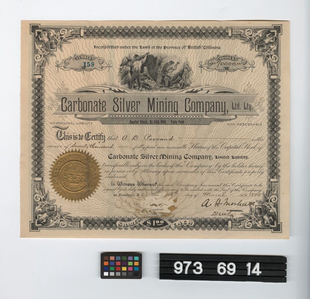 Image representing stock certificate.