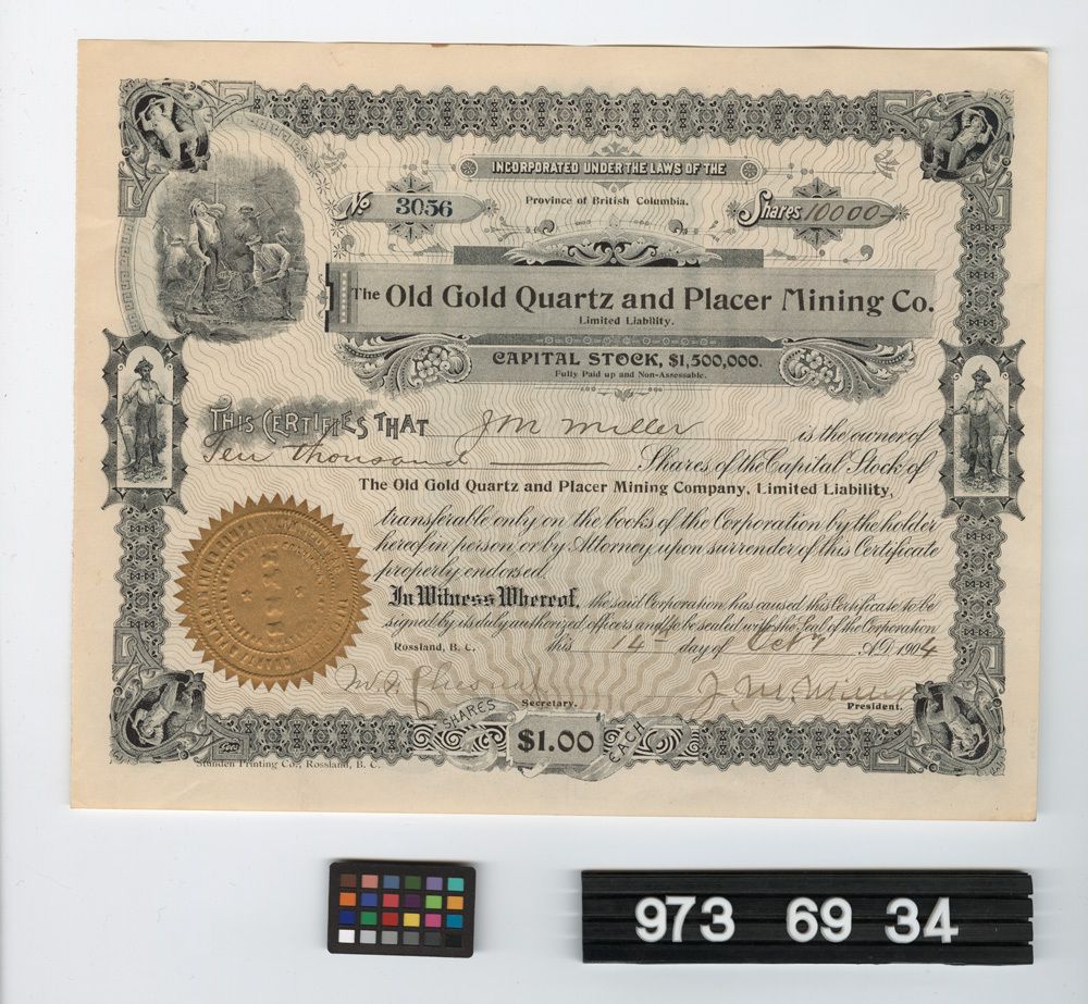 Image representing stock certificate.