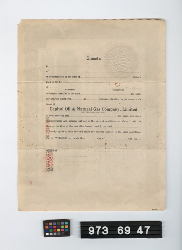 Image representing stock certificate.