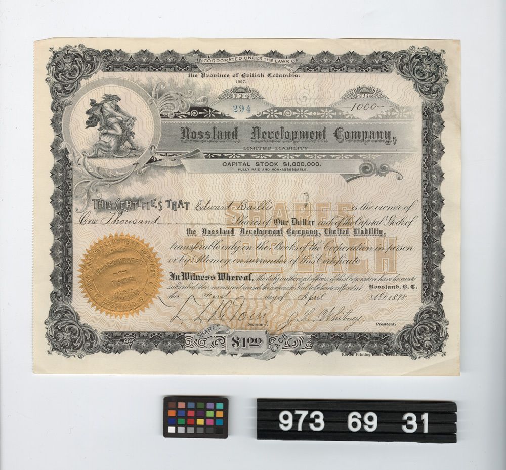 Image representing stock certificate.