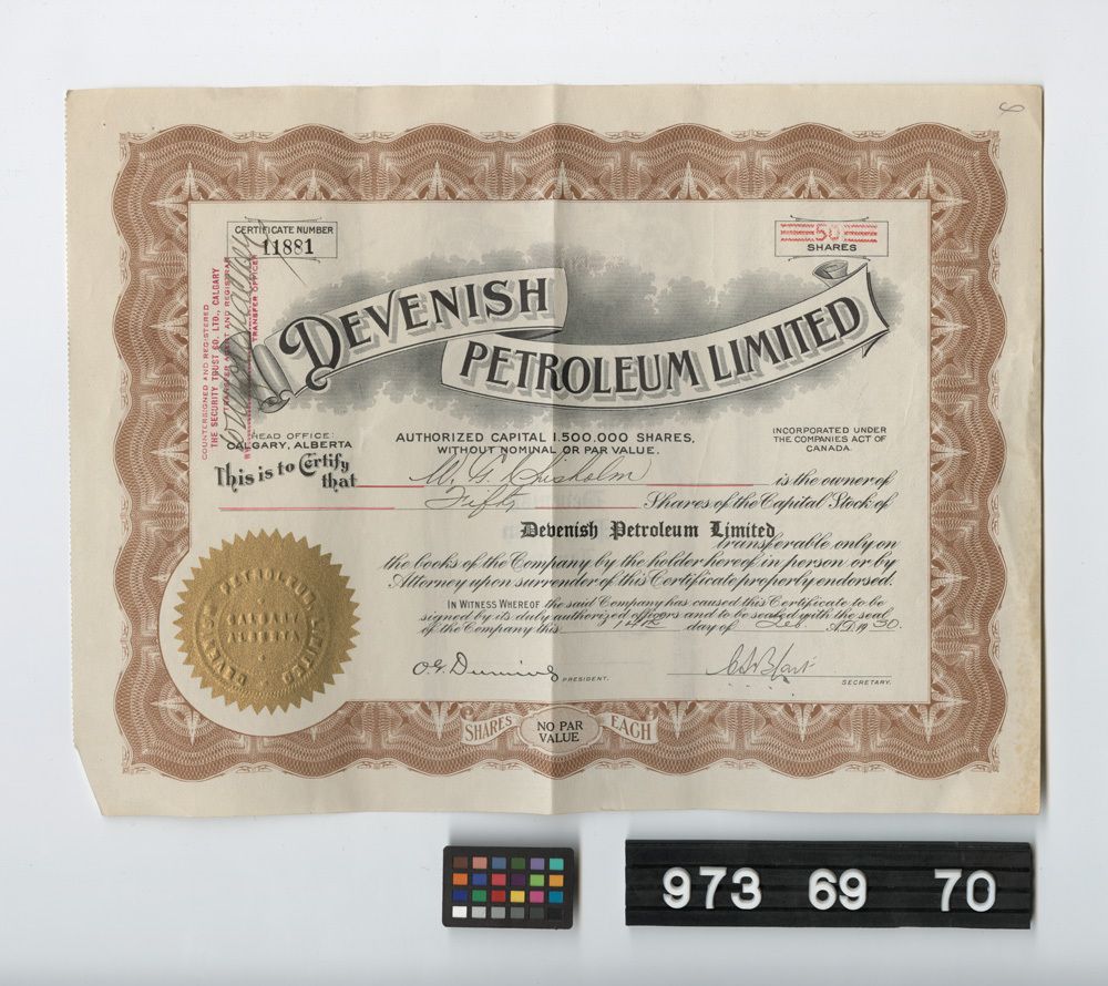 Image representing stock certificate.