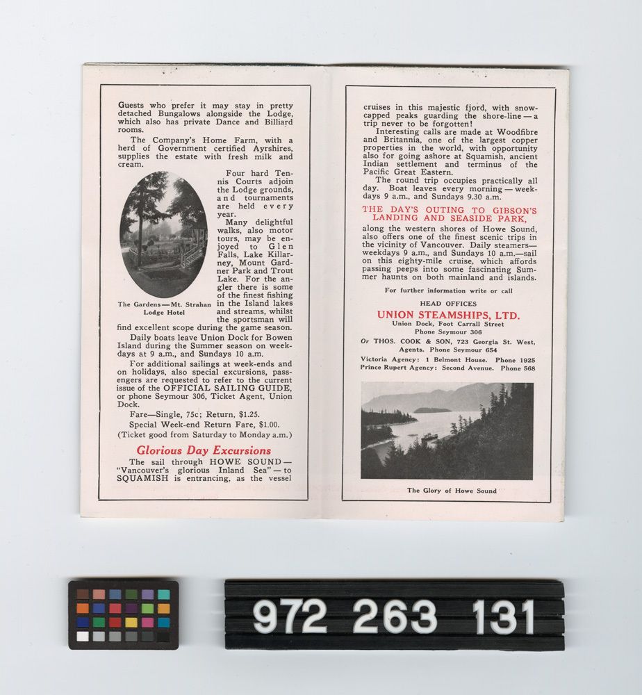 Image representing steamship brochure.