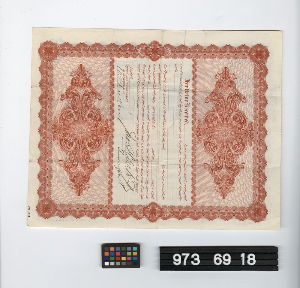 Image representing stock certificate.