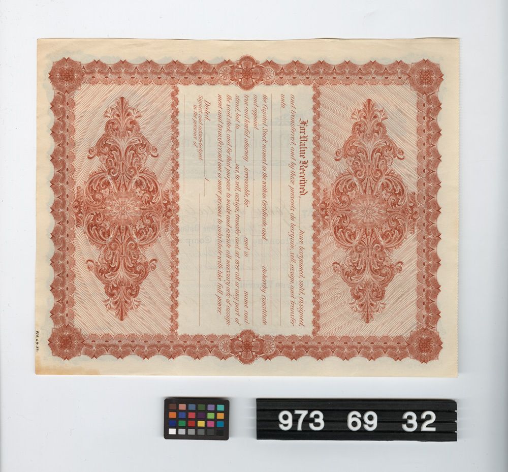 Image representing stock certificate.