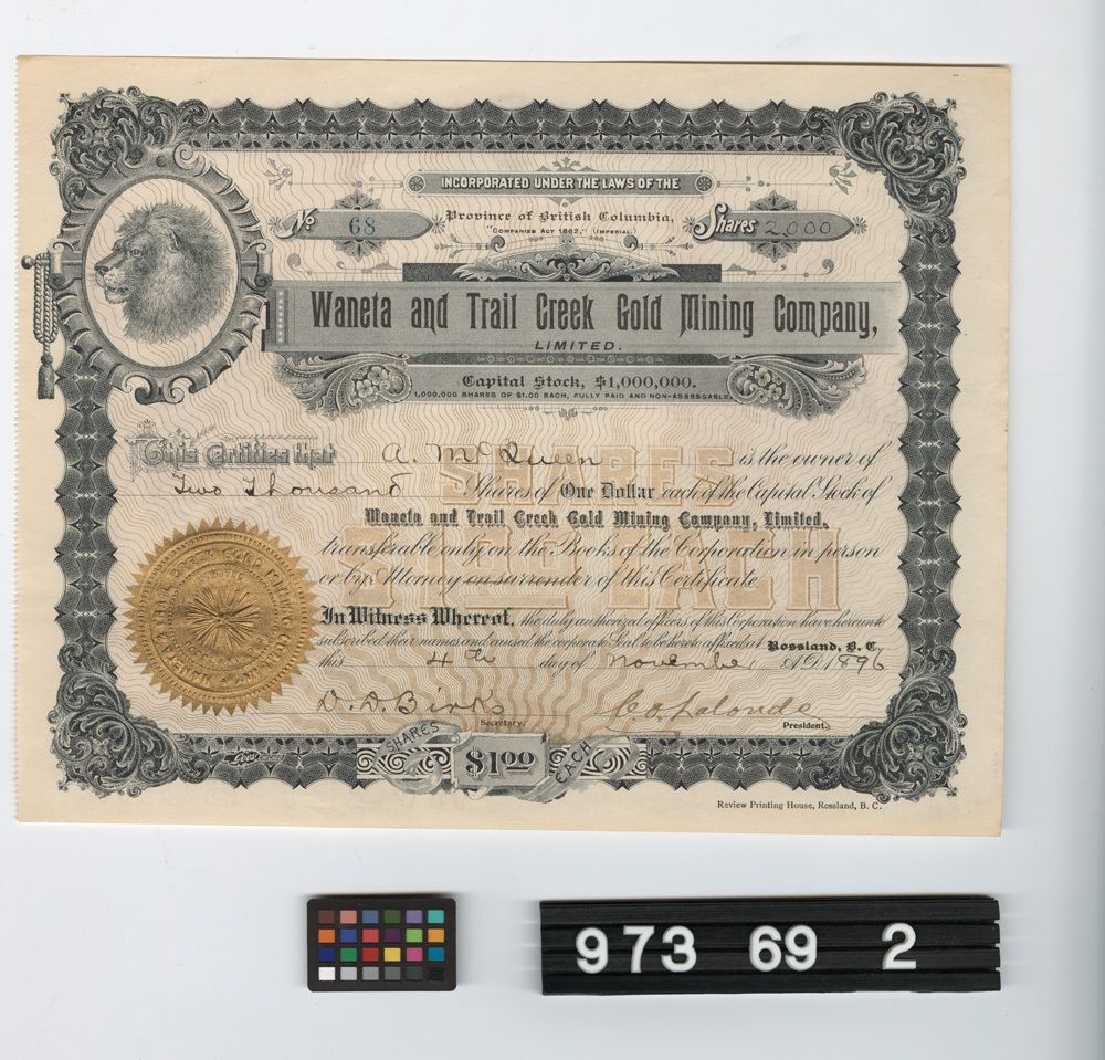 Image representing stock certificate.