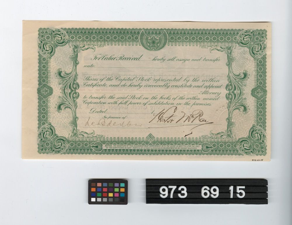 Image representing stock certificate.