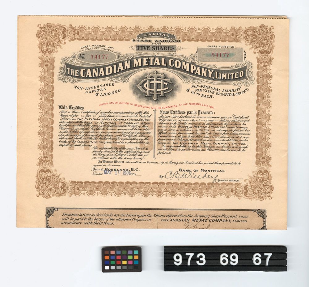 Image representing stock certificate.