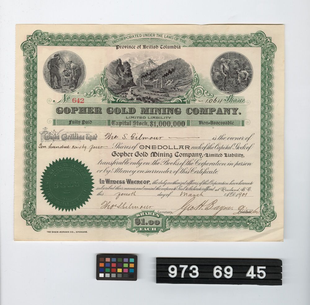 Image representing stock certificate.