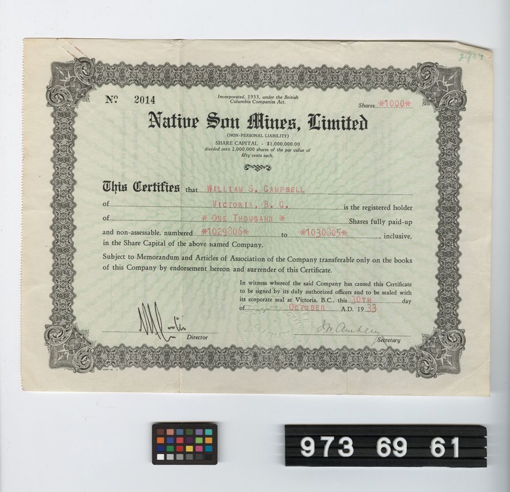 Image representing stock certificate.