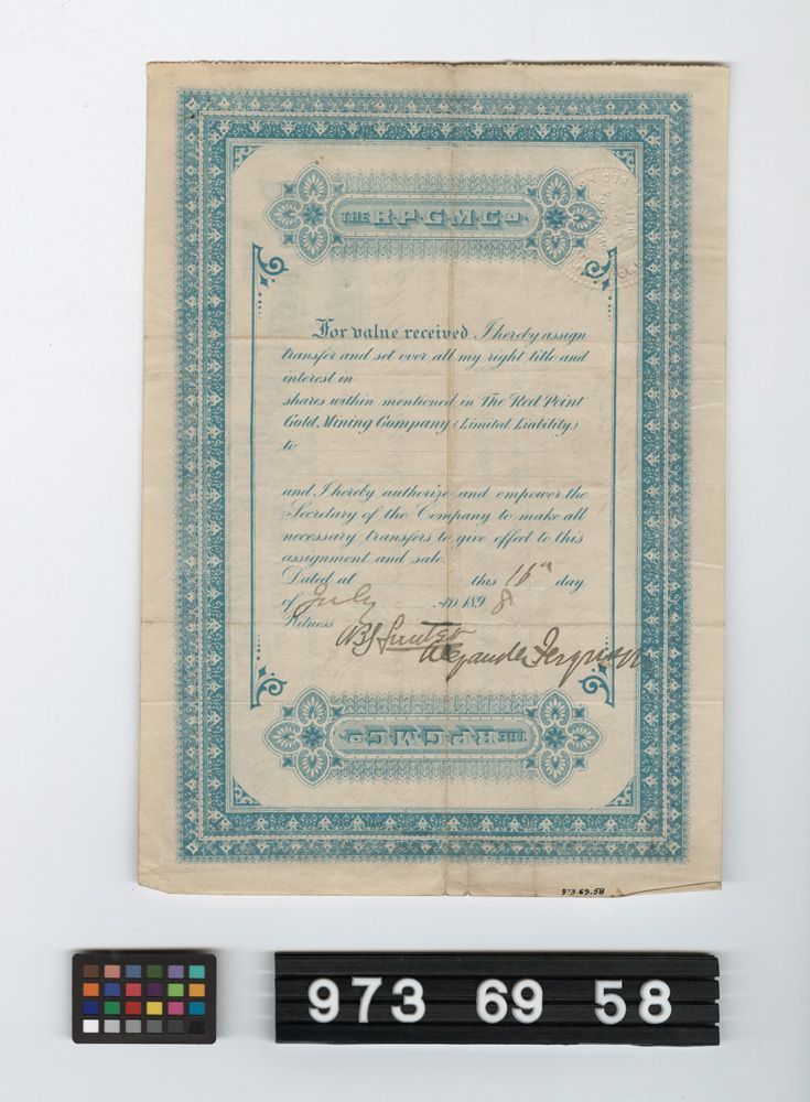 Image representing stock certificate.