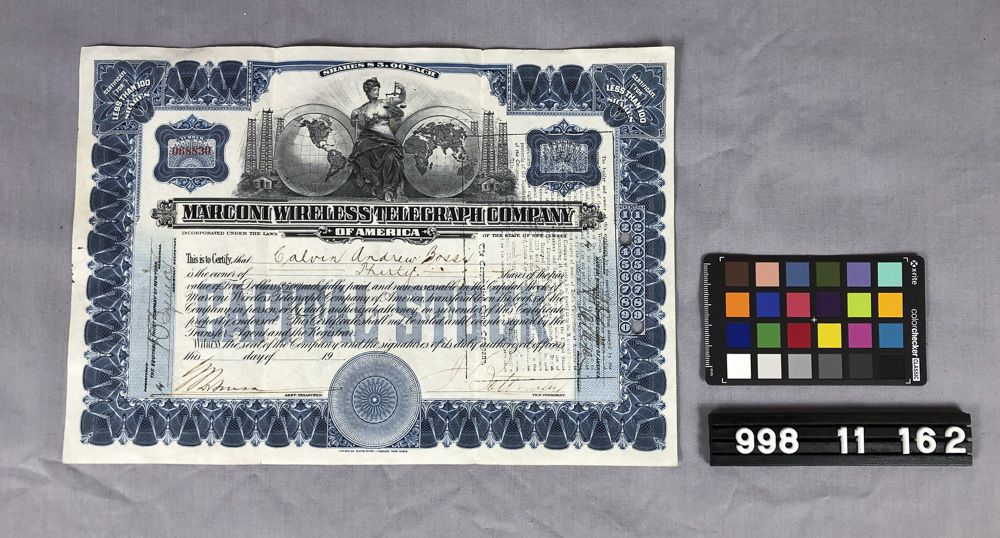 Image representing Certificate, Stock.