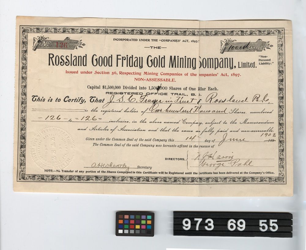 Image representing stock certificate.