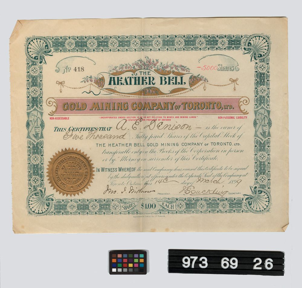 Image representing stock certificate.