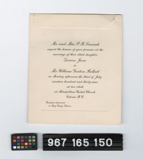 Image representing invitation, wedding.
