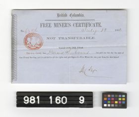 Image representing Certificate, Free Miner's.
