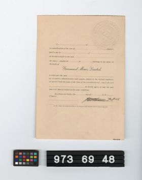 Image representing stock certificate.