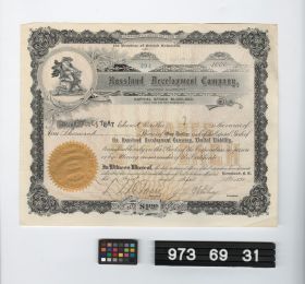 Image representing stock certificate.