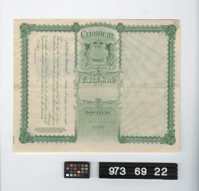 Image representing stock certificate.