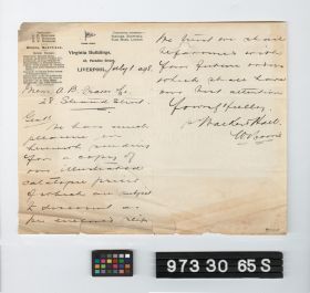 Image representing letter.