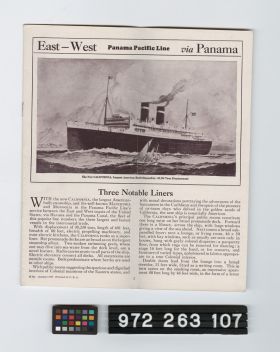 Image representing Brochure, Steamship.