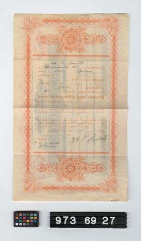 Image representing stock certificate.