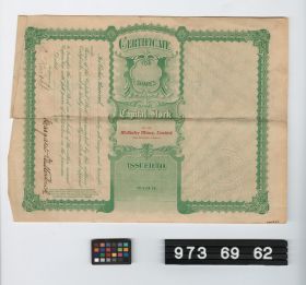 Image representing stock certificate.