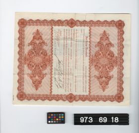 Image representing stock certificate.