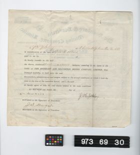 Image representing stock certificate.