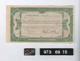 Image representing stock certificate.