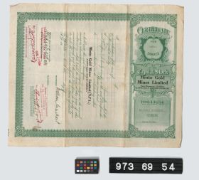 Image representing stock certificate.