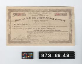 Image representing stock certificate.