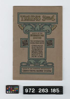 Image representing railroad brochure.