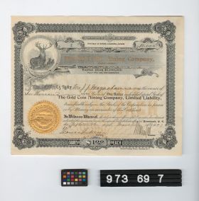 Image representing stock certificate.