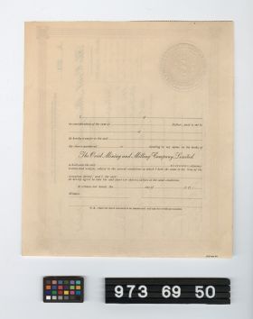 Image representing stock certificate.
