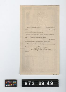 Image representing stock certificate.