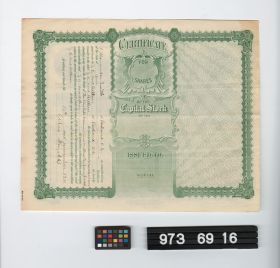 Image representing stock certificate.