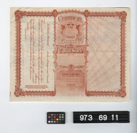 Image representing stock certificate.