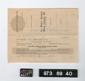 Image representing stock certificate.