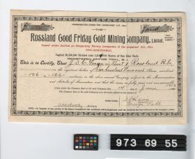 Image representing stock certificate.