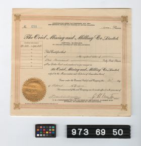 Image representing stock certificate.