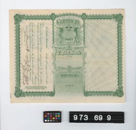 Image representing stock certificate.
