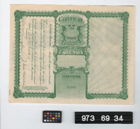 Image representing stock certificate.