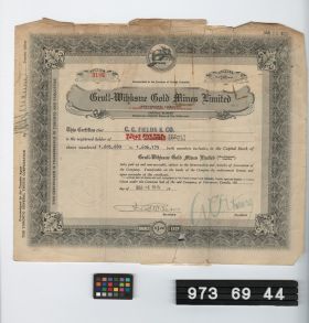 Image representing stock certificate.