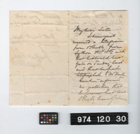 Image representing letter.