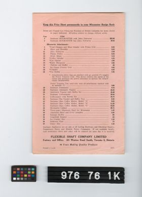 Image representing price list.