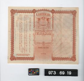 Image representing stock certificate.