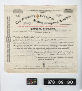Image representing stock certificate.
